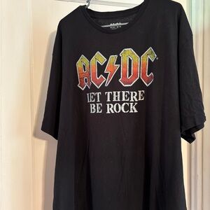 Hybrid & Company Black and Gold AC/DC T-Shirt